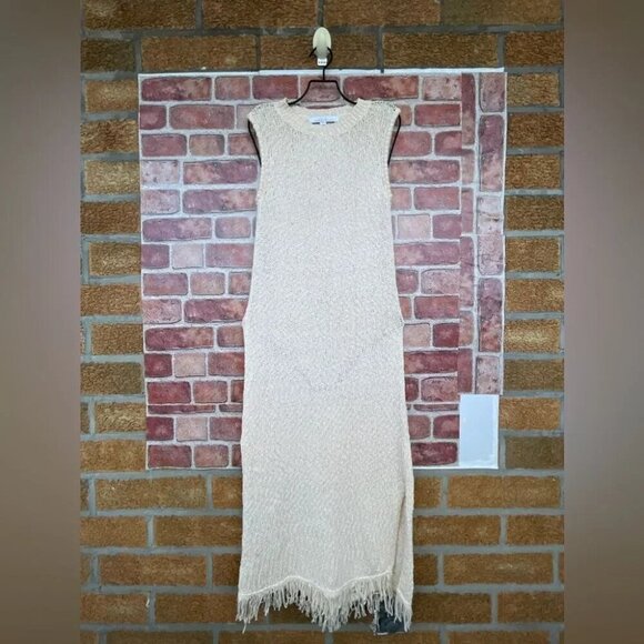 Callahan Fringe Isla Cream Column Dress size small - Picture 3 of 12